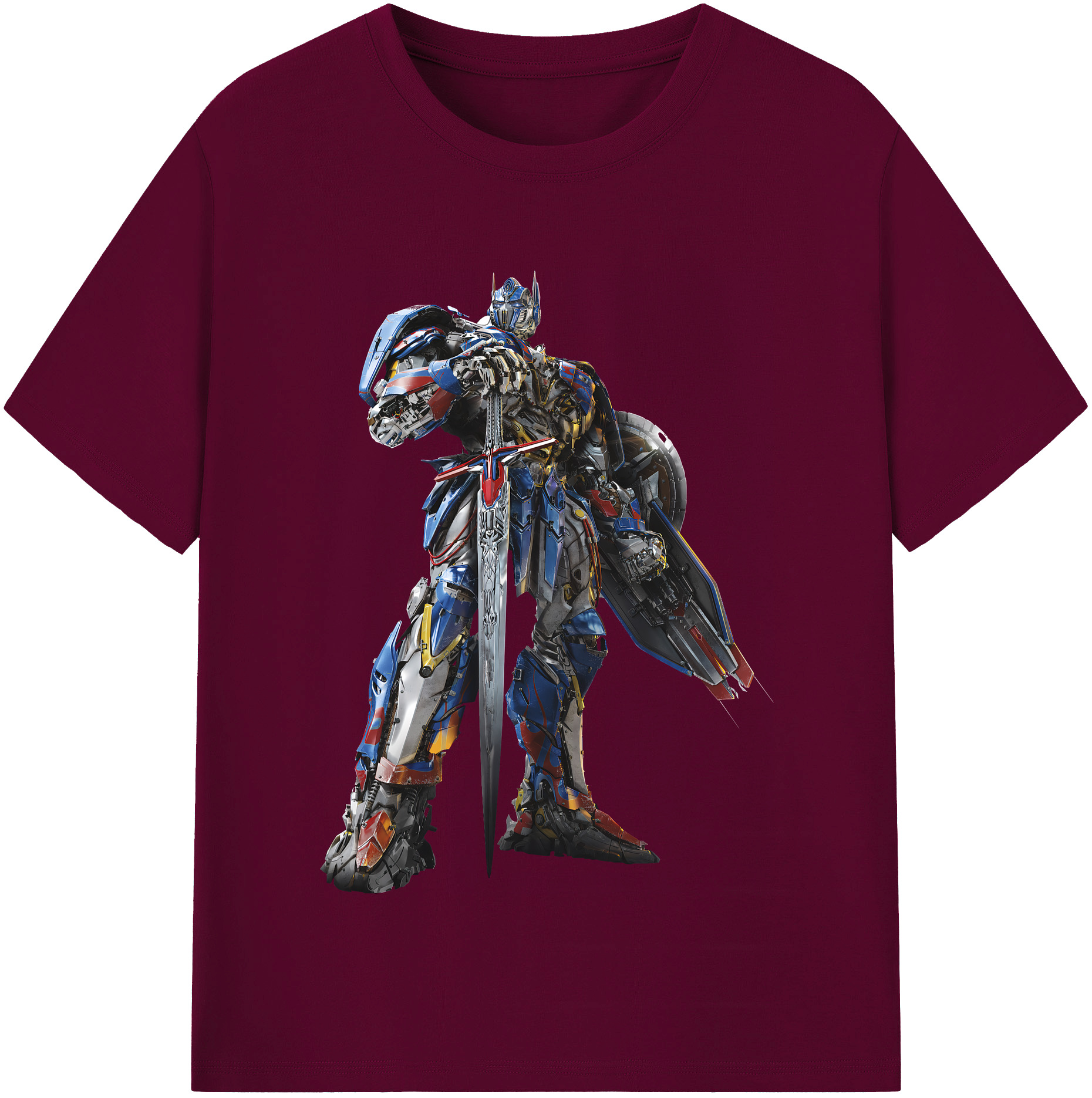 （画像用） Transformers トランスフォーマー レディースカジュアルプリントTシャツ（綿100％）